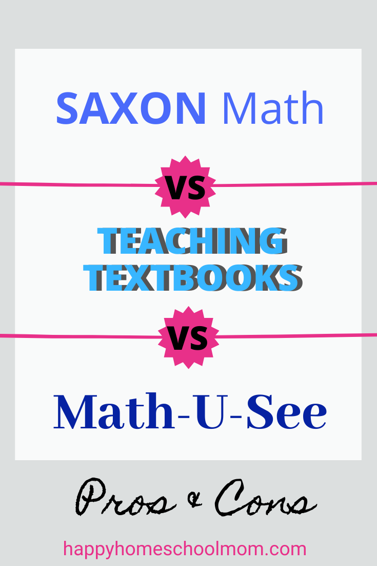 Saxon Math Vs Teaching Textbooks Vs Math-U-See: Which Is Better ...